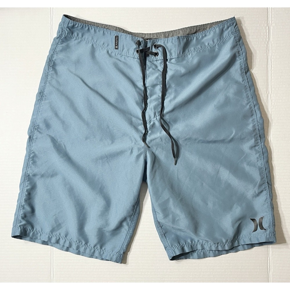 Hurley Board Shorts Men's 30 Blue‎ Swim Trunks Surf Sports Pocket Resort Yacht